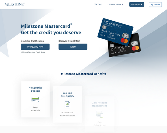 Milestone Gold Card Logo